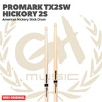 PROMARK TX2SW American Hickory Stick Drum - Stik Drum 2S Original Asli