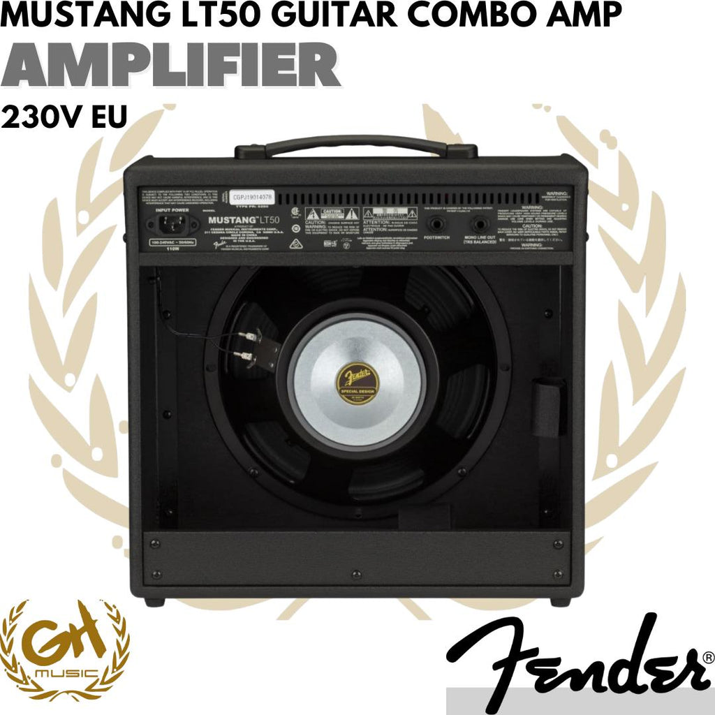 Fender Mustang LT50 Guitar Combo Amplifier, 230V EU - Ampli GItar