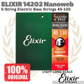 ELIXIR 14202 Nanoweb Light Long Scale 5 Strings Bass Electric 45-130