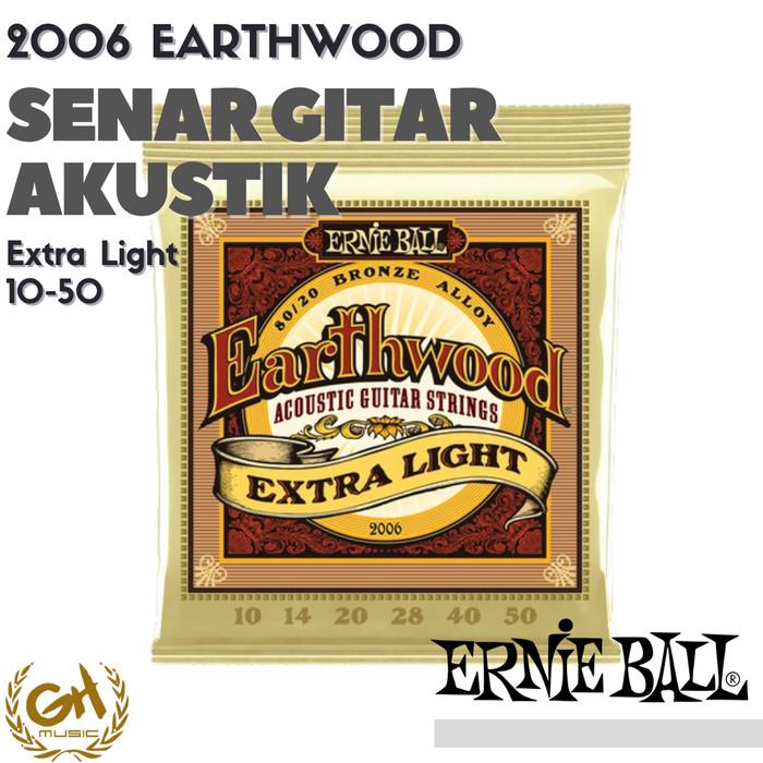 Ernie Ball 2006 Earthwood Extra Light Acoustic Guitar Strings 10-50