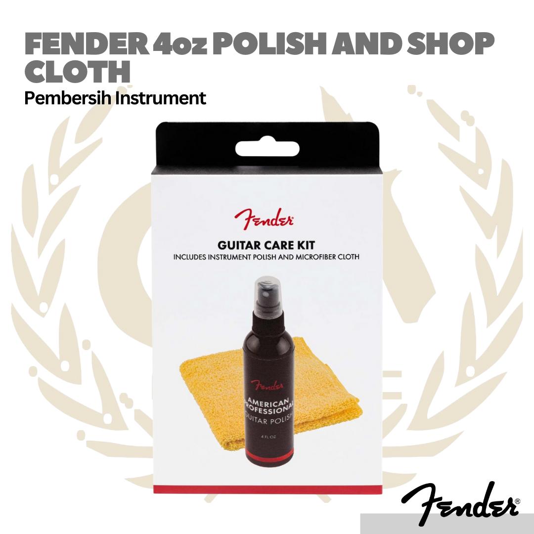 Fender 4 oz Polish and Shop Cloth 2-Pack - Pembersih Instrumen