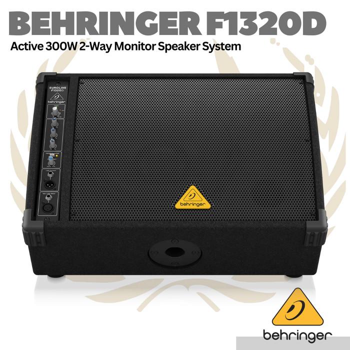 Behringer F1320D 300W 12 inch Active Floor Monitor - Spiker Aktif