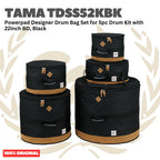 Tama TDSS52K Powerpad Designer Drum Bag Set for 5pc Drum Kit with 22inch BD - Tas Drum