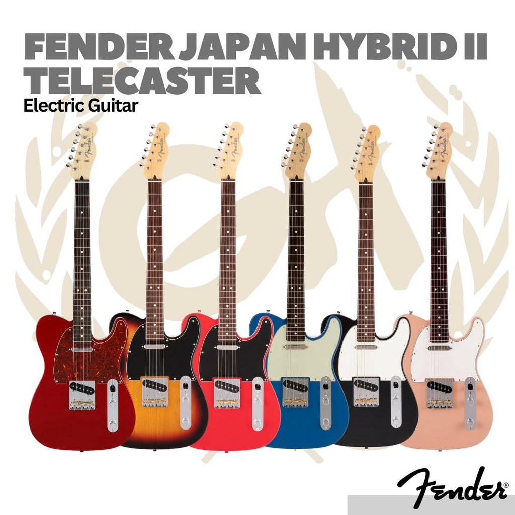 Fender Japan Hybrid II Telecaster Electric Guitar, RW FB - Gitar Elektrik