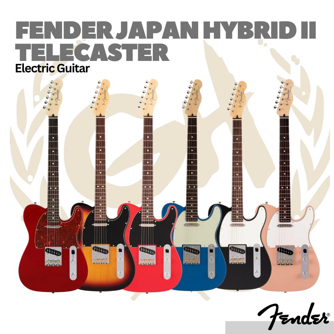 Fender Japan Hybrid II Telecaster Electric Guitar, RW FB - Gitar Elektrik