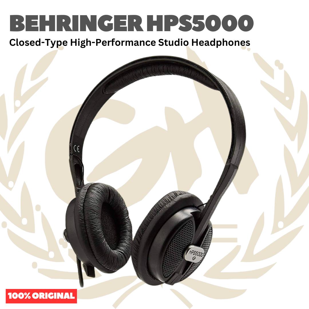 Behringer HPS5000 Closed-Type High-Performance Studio Headphones - HPS 5000 Headphone Studio Original Asli