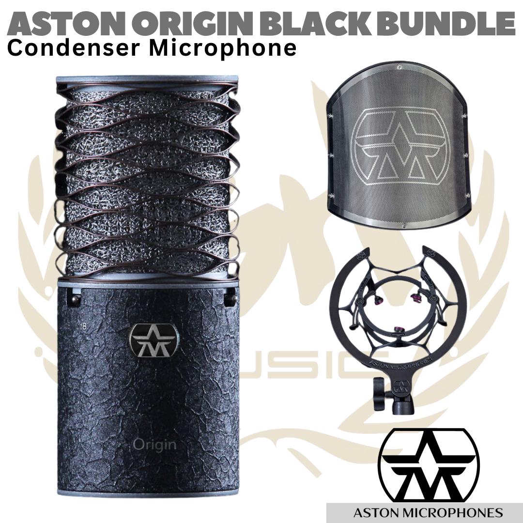 ASTON ORIGIN BUNDLE & BLACK BUNDLE Large Diaphragm Studio Condenser Microphone (made in UK)