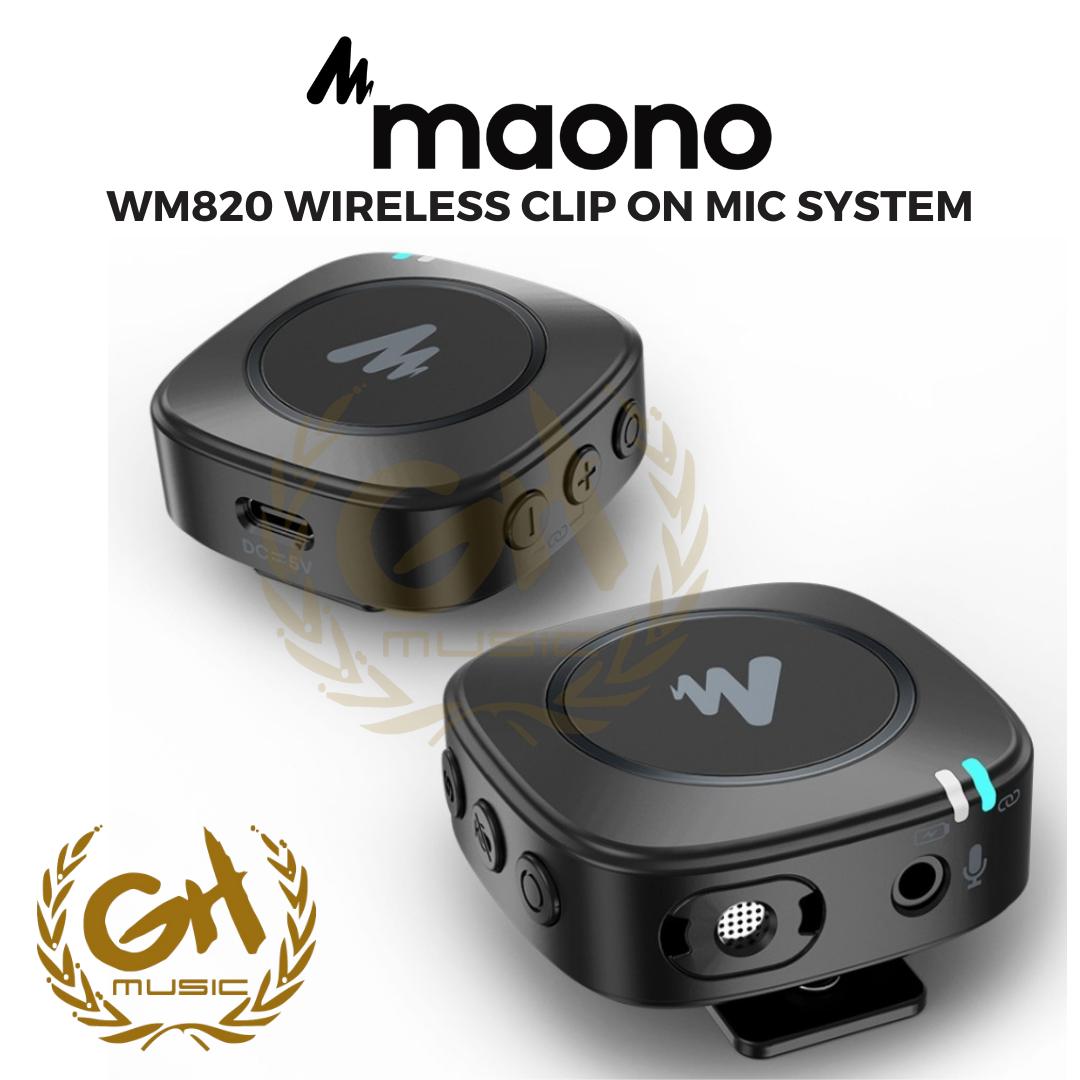 MAONO WM820 WIRELESS CLIP ON MIC SYSTEM