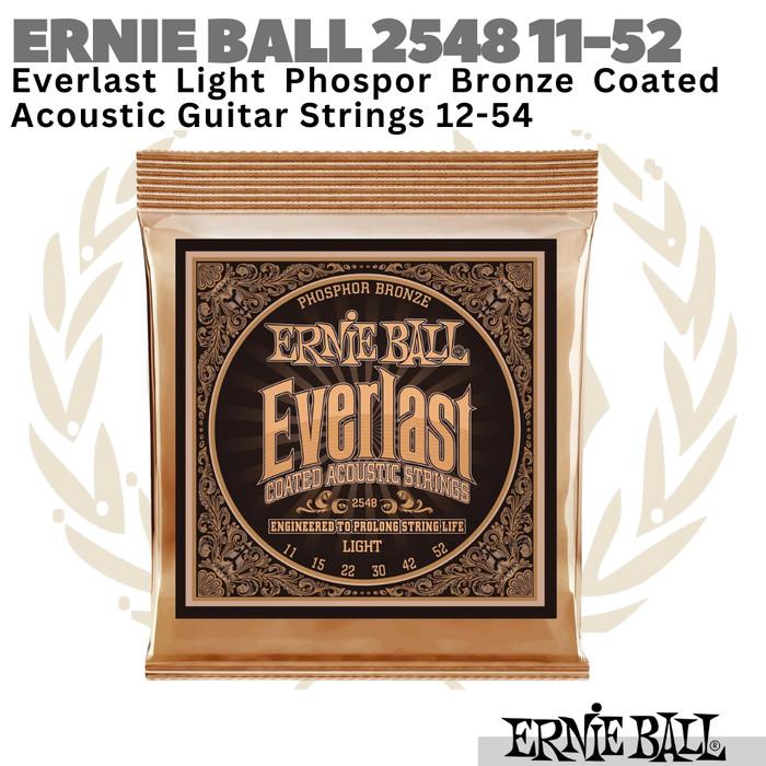 ERNIE BALL Everlast 2548 Coated Acoustic Guitar Strings 11-52 | Senar