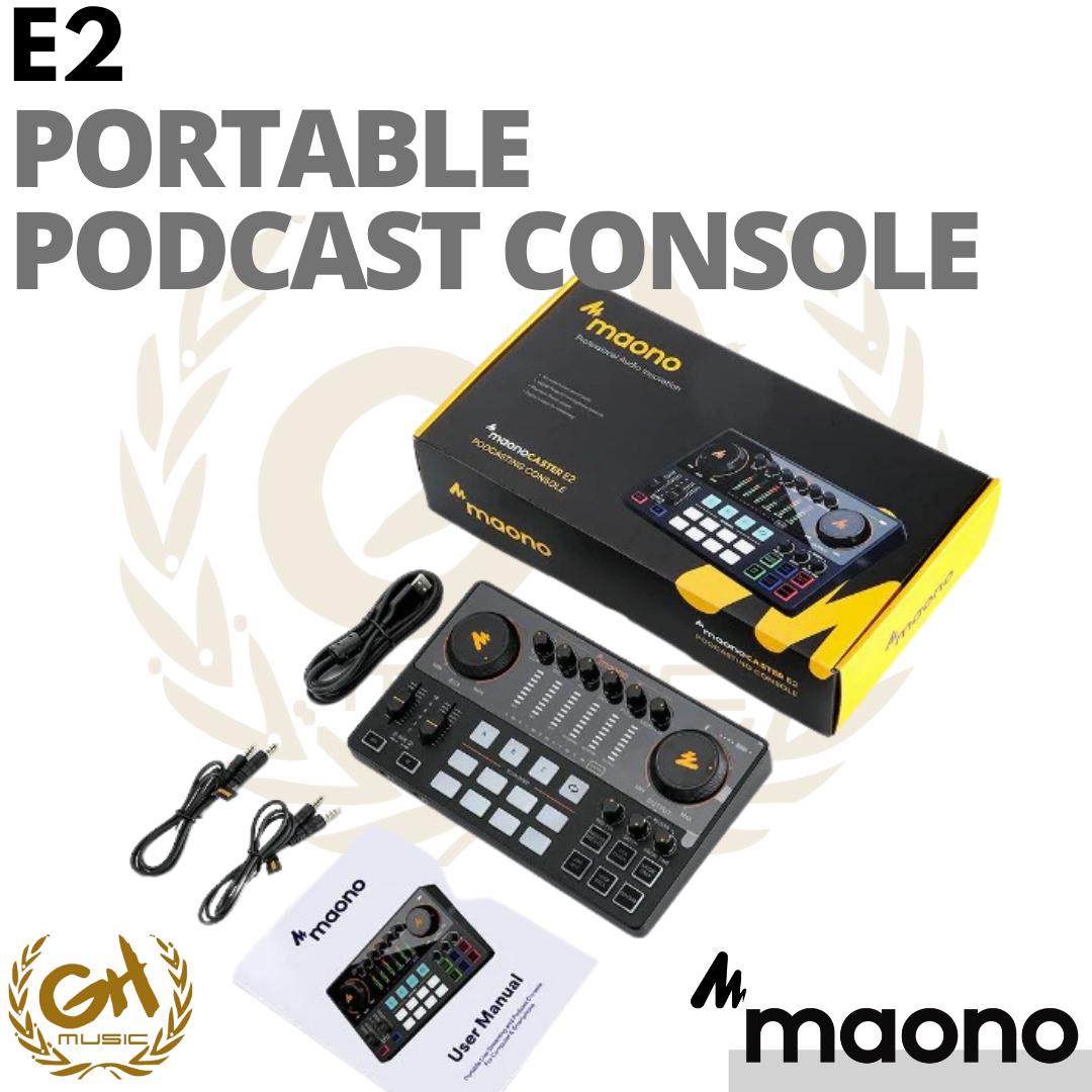 MAONO E2 Maonocaster Live Streaming & Podcast Console | Soundcard AME2
