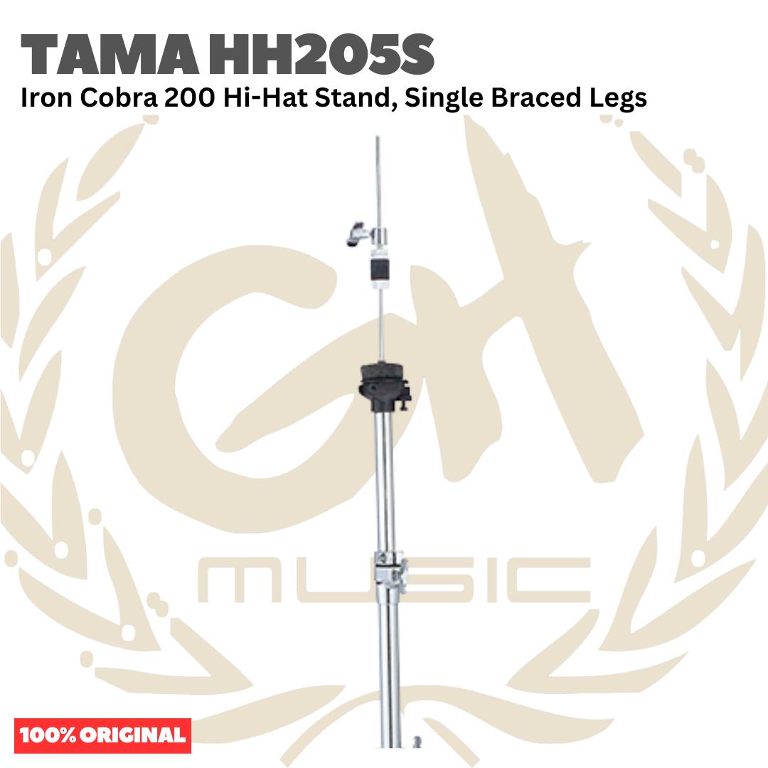 TAMA HH205S Iron Cobra 200 Hi-Hat Stand, Single Braced Legs - Stand Hi-hat Drum Original Asli