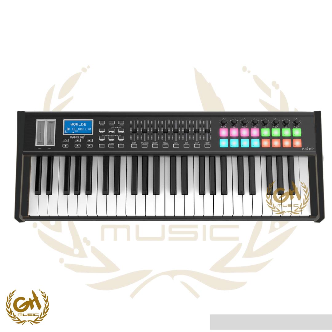 WORLDE P-49 Pro USB MIDI Keyboard Controller 49Key