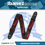 Ibanez Logo GSD50 Guitar Strap - Strep Gitar