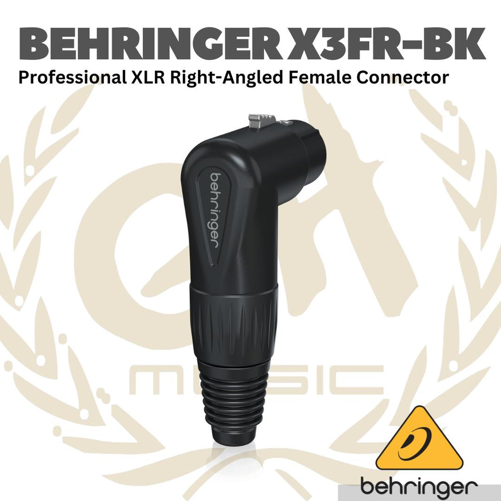 Behringer X3FR Professional XLR Right-Angled Female Connector - Jack XLR Female Angled 3 Pin X3-FR