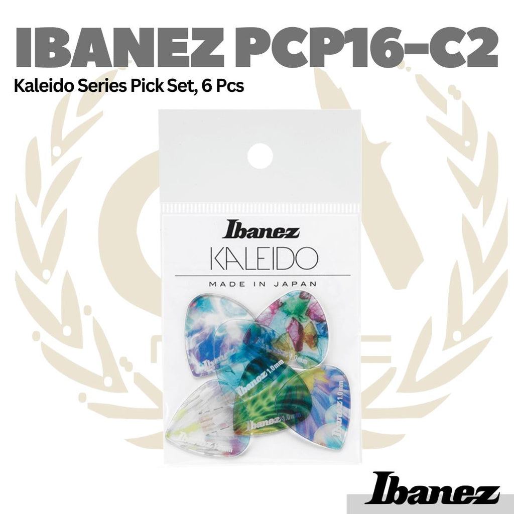 IBANEZ PCP16-C2 Kaleido Series Guitar Pick Set, 6pcs | Pik Gitar Bass