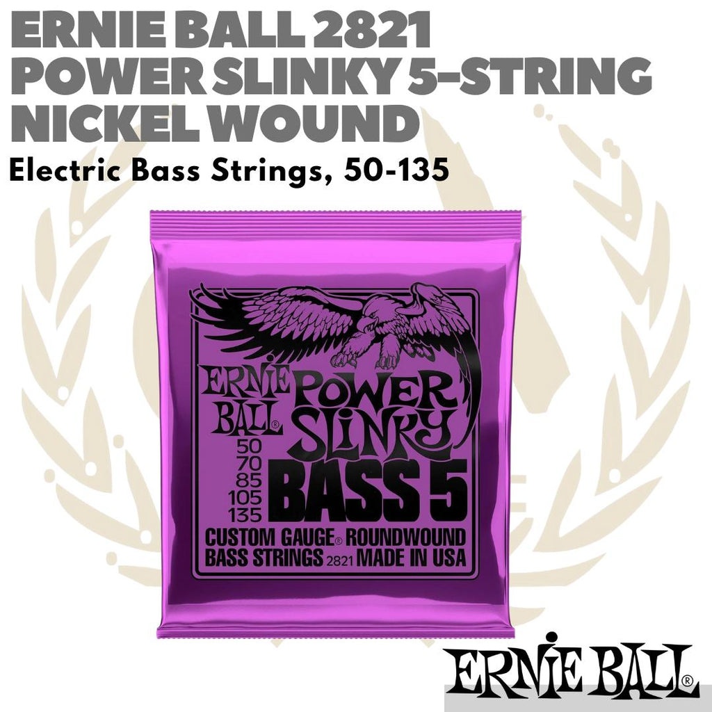 ERNIE BALL 2821 Power Slinky 5-String Nickel Wound | Senar Bass