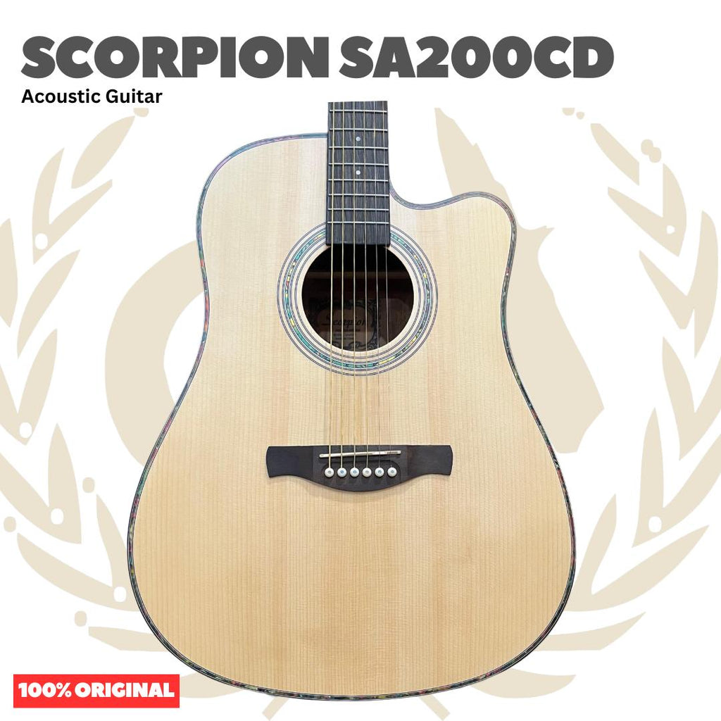 Scorpion SA200CD Acoustic Guitar - Gitar Akustik SA 200 CD Original Asli