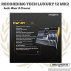 RECORDING TECH LUXURY MK2 MIXING CONSOLE | 4 6 8 12  Audio Mixer Channel