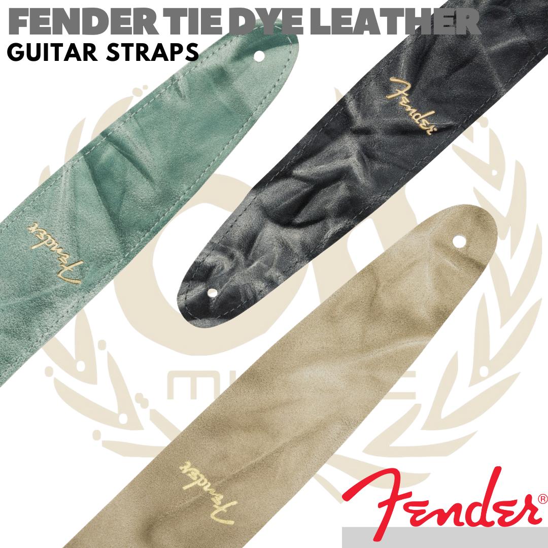 FENDER Tie Dye Leather Strap Guitar | Tali Gitar