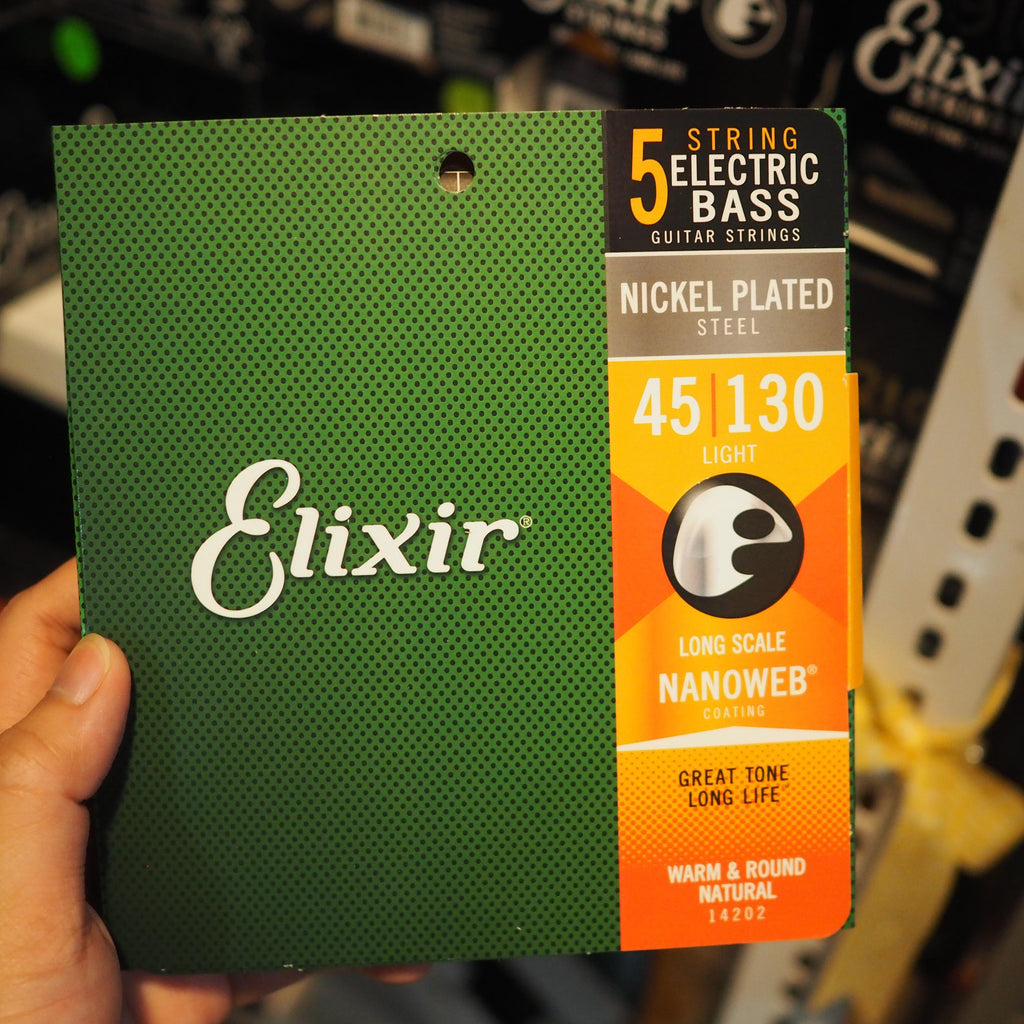 ELIXIR 14202 Nanoweb Light Long Scale 5 Strings Bass Electric 45-130