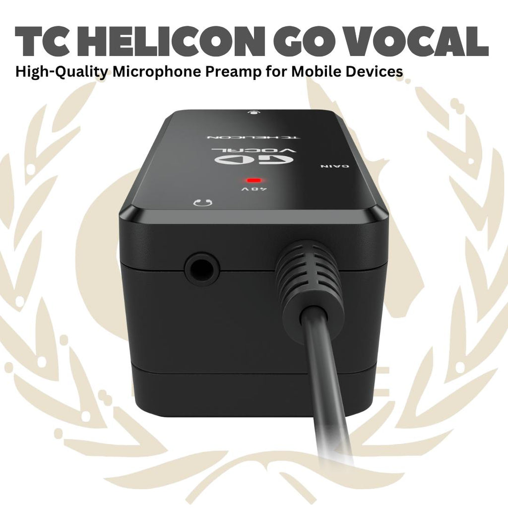 TC Helicon GO Vocal High-Quality Microphone Preamp for Mobile Device - Pre-amp Mic untuk HP Leptop Soundcard Pre amp Mik