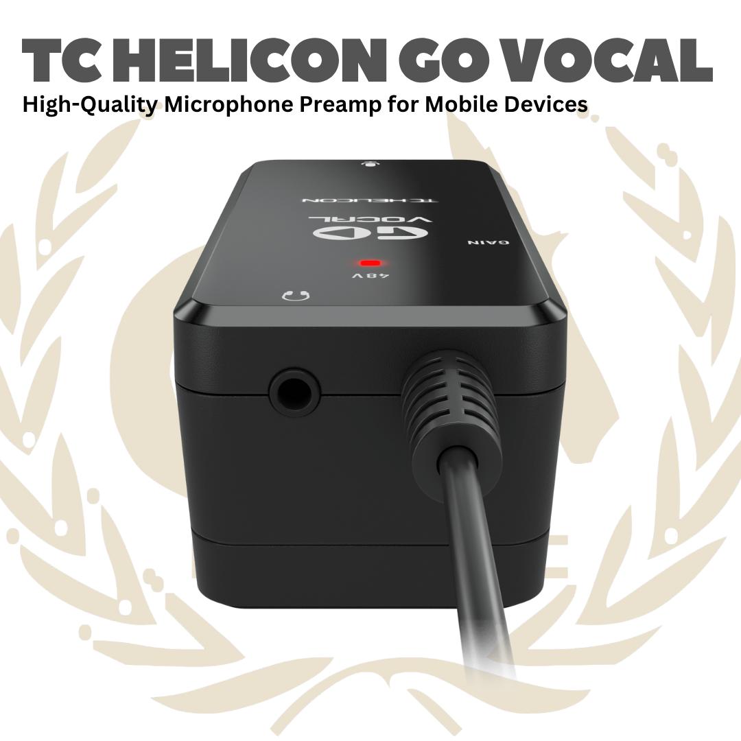 TC Helicon GO Vocal High-Quality Microphone Preamp for Mobile Device - Pre-amp Mic untuk HP Leptop Soundcard Pre amp Mik