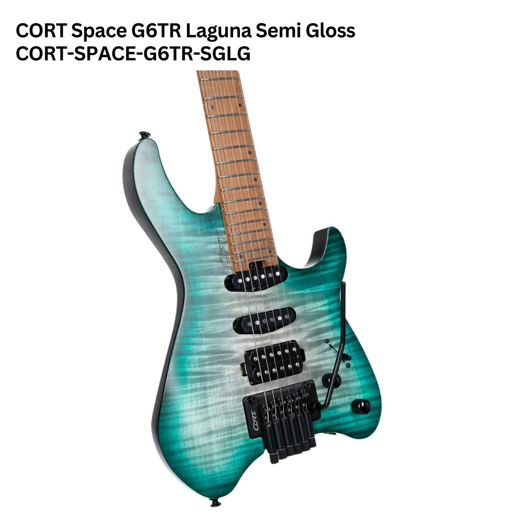 Cort Space G6TR Headless HSS Electric Guitar w/Case - Gitar Listrik Elektrik