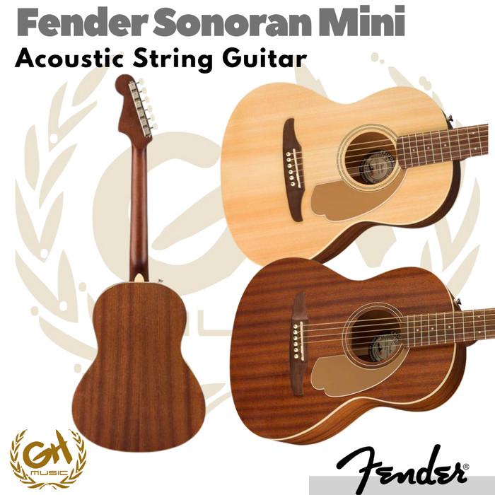 Fender Sonoran SCE Mini Guitar Free Softcase | Gitar Akustik String