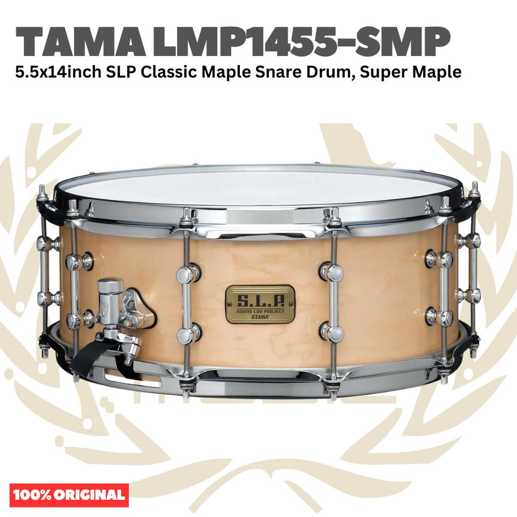 TAMA LMP1455-SMP 5.5x14inch SLP Classic Maple Snare Drum, Super Maple