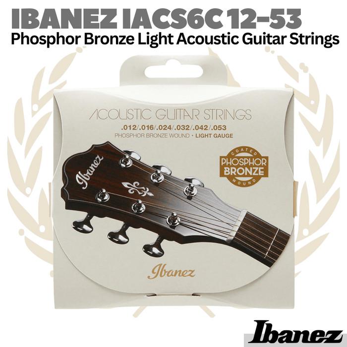 Ibanez IACS6C 12-53 Phosphor Bronze Light Acoustic Guitar Strings