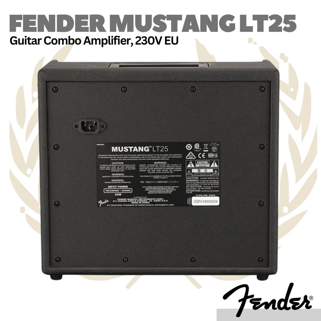 Fender Mustang LT25 Guitar Combo Amplifier - Ampli Speaker Gitar
