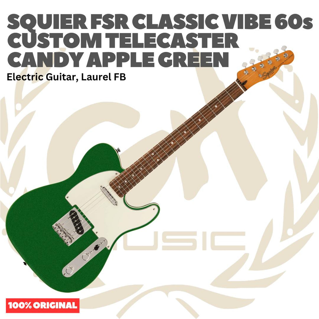 Squier FSR Classic Vibe 60s Custom Telecaster Electric Guitar - Gitar Listrik Elektrik Original Asli