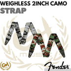Fender WeighLess 2-Inch Camo Guitar Strap - STRAP GITAR