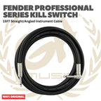 Fender Professional Series Kill Switch Straight/Angled Instrument Cable - Kabel Jack Gitar Bass Asli