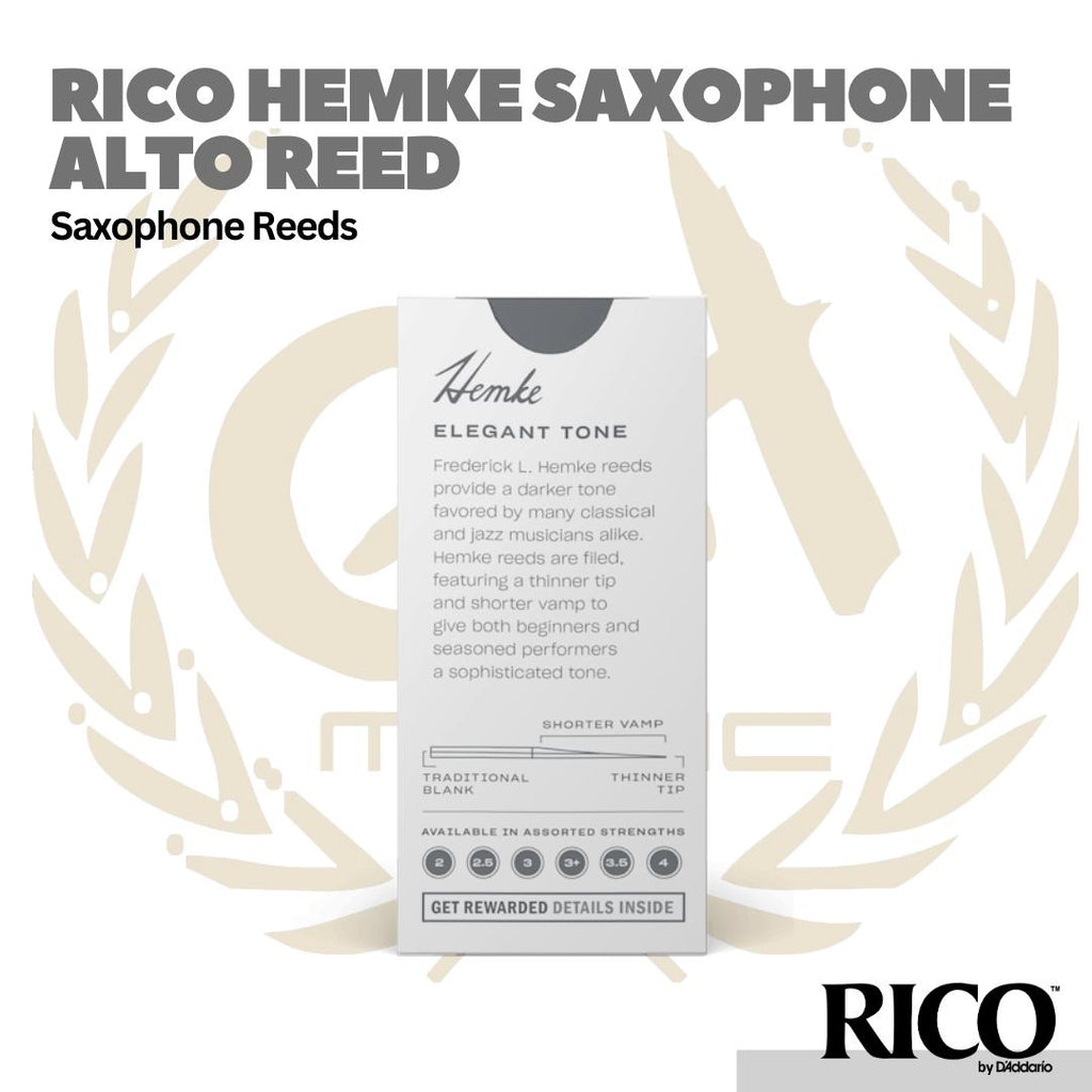 D'addario Hemke Alto Saxophone Reeds