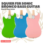 Squier FSR Sonic Bronco Bass Guitar - Bass Listrik Gitar Bass Elektrik Short Scale Original Asli