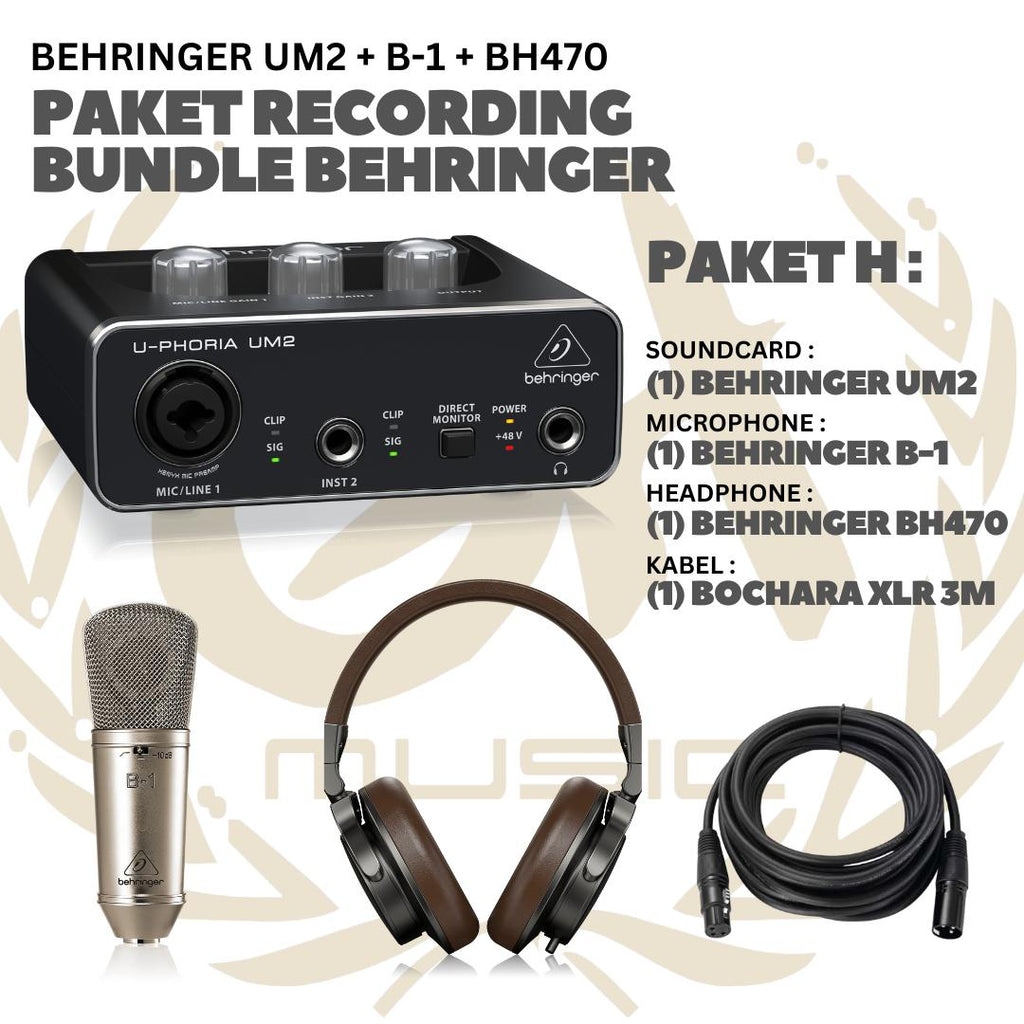 PAKET RECORDING BUNDLE BEHRINGER - PAKET REKAMAN ALL BEHRINGER