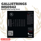 GALLISTRINGS MS0942 Electric Guitar Strings 09-42 - Senar Gitar Listrik Elektrik Galli Strings MS942 Original Asli