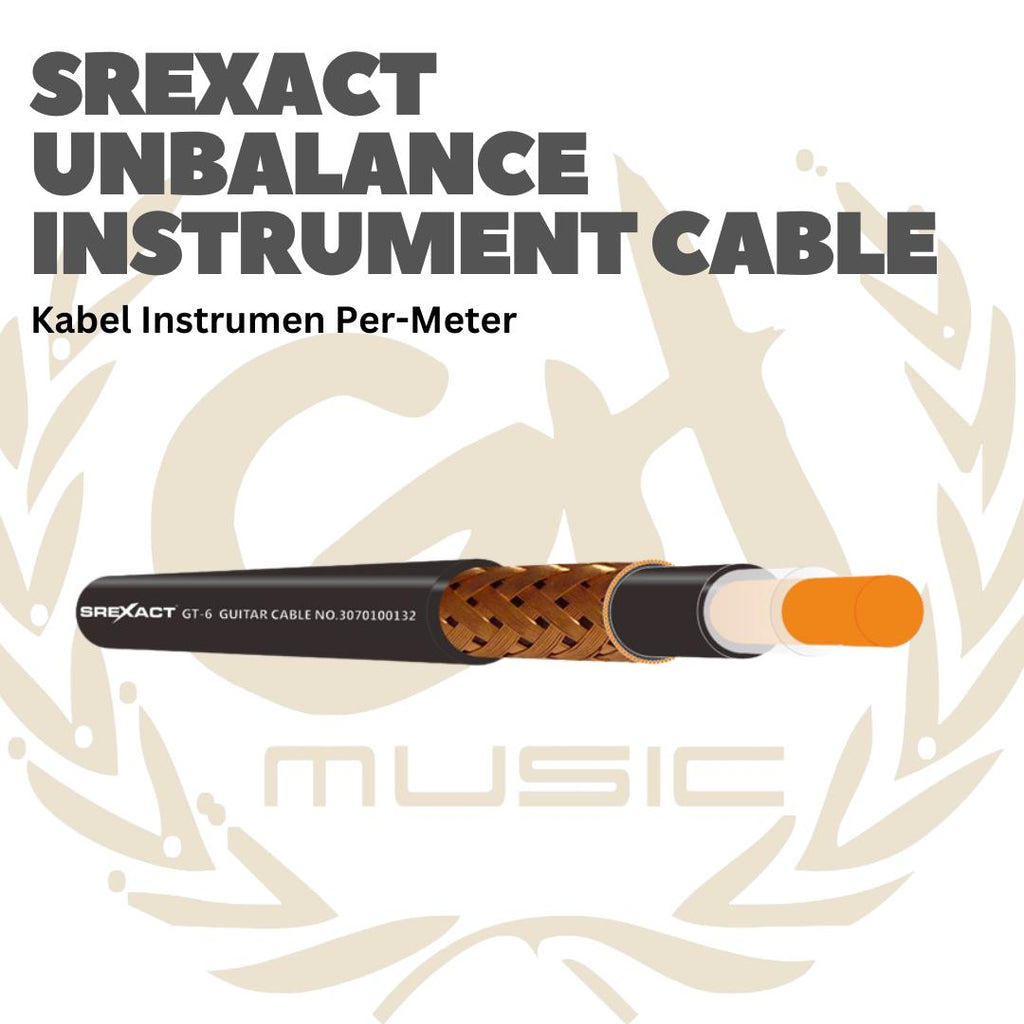 SREXACT Unbalance Instrument Cable - Kabel Instrumen Musik Per-meter