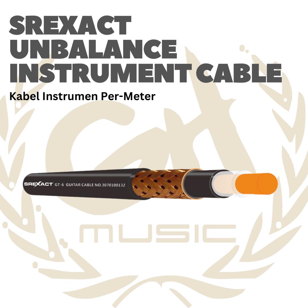 SREXACT Unbalance Instrument Cable - Kabel Instrumen Musik Per-meter