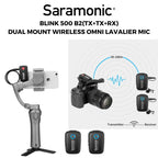 Saramonic Blink 500 B2 TX+TX+RX DUAL MOUNT WIRELESS OMNI LAVALIER MIC