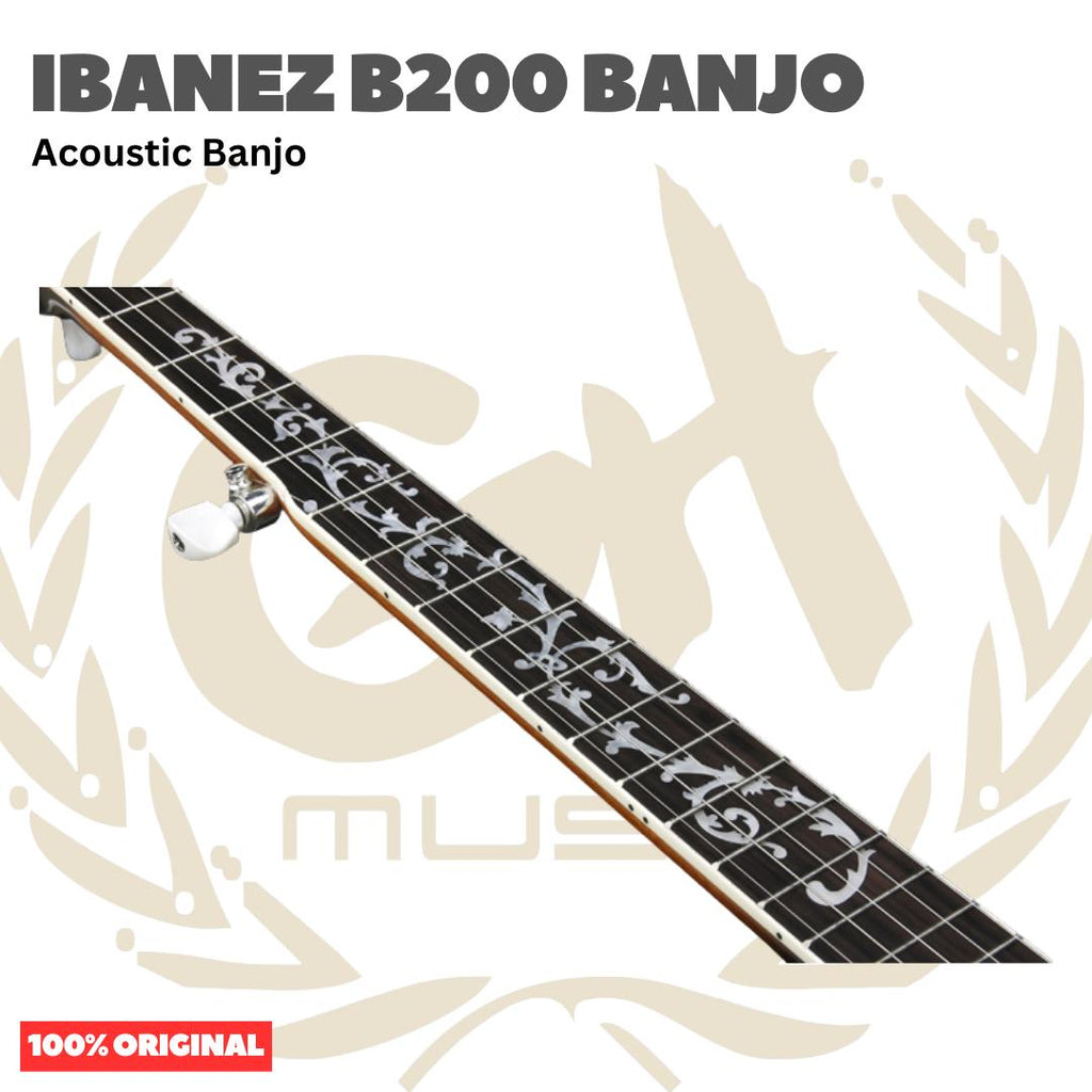 Ibanez B200 Acoustic Banjo - Gitar Banjo Tradisional 5-Senar Original Asli
