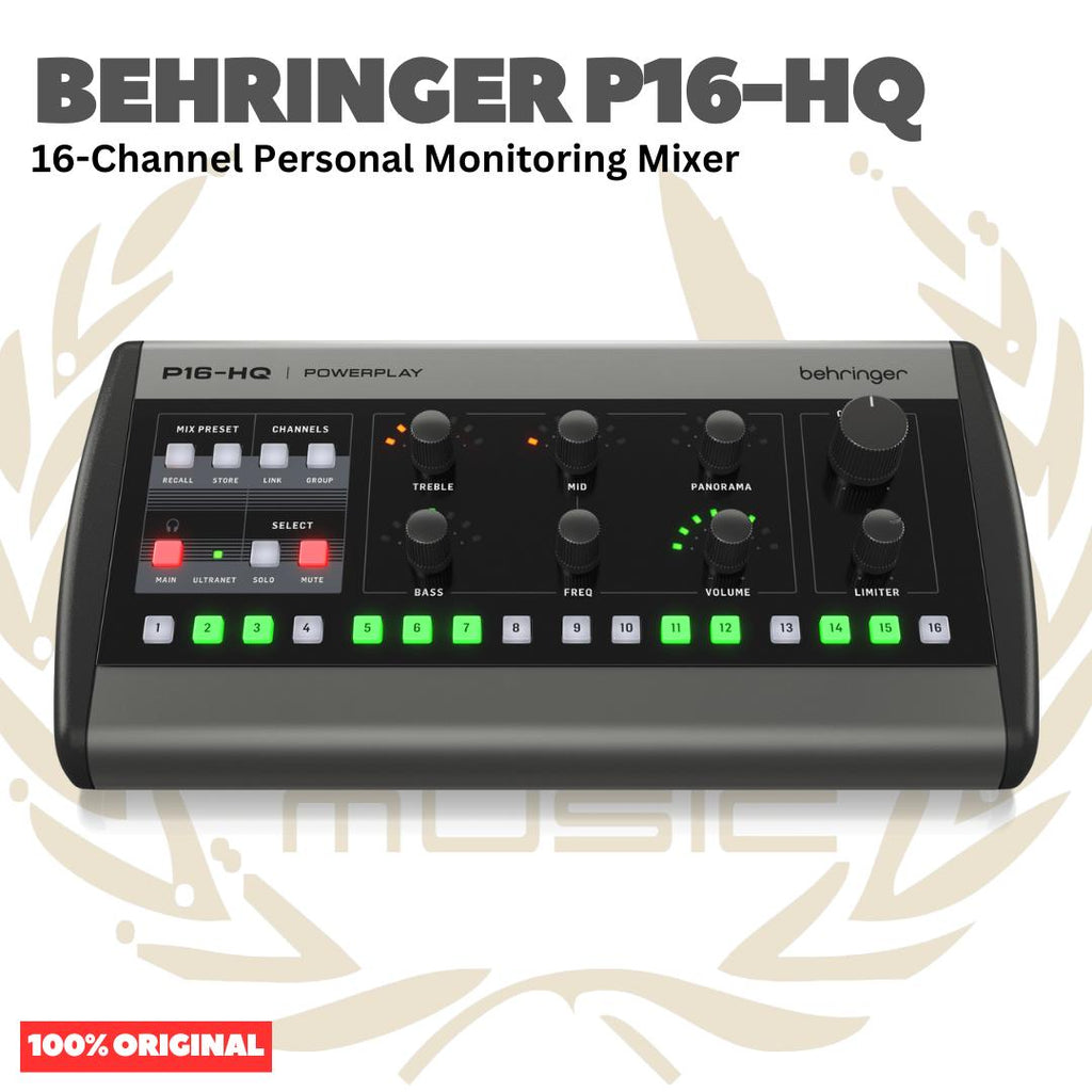 Behringer P16-HQ 16-Channel Personal Monitoring Mixer - P16HQ Mixer