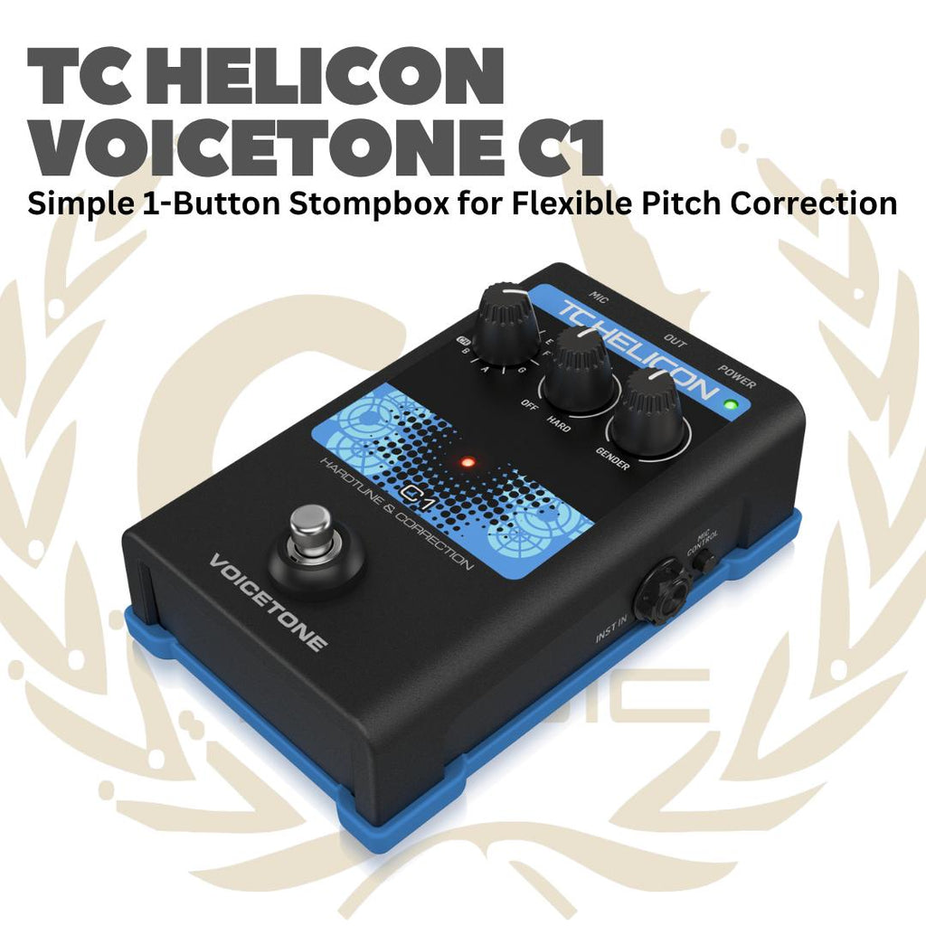 TC Helicon Voicetone C1 - C 1 Voice tone Efek Gitar Bass Pedal C-1