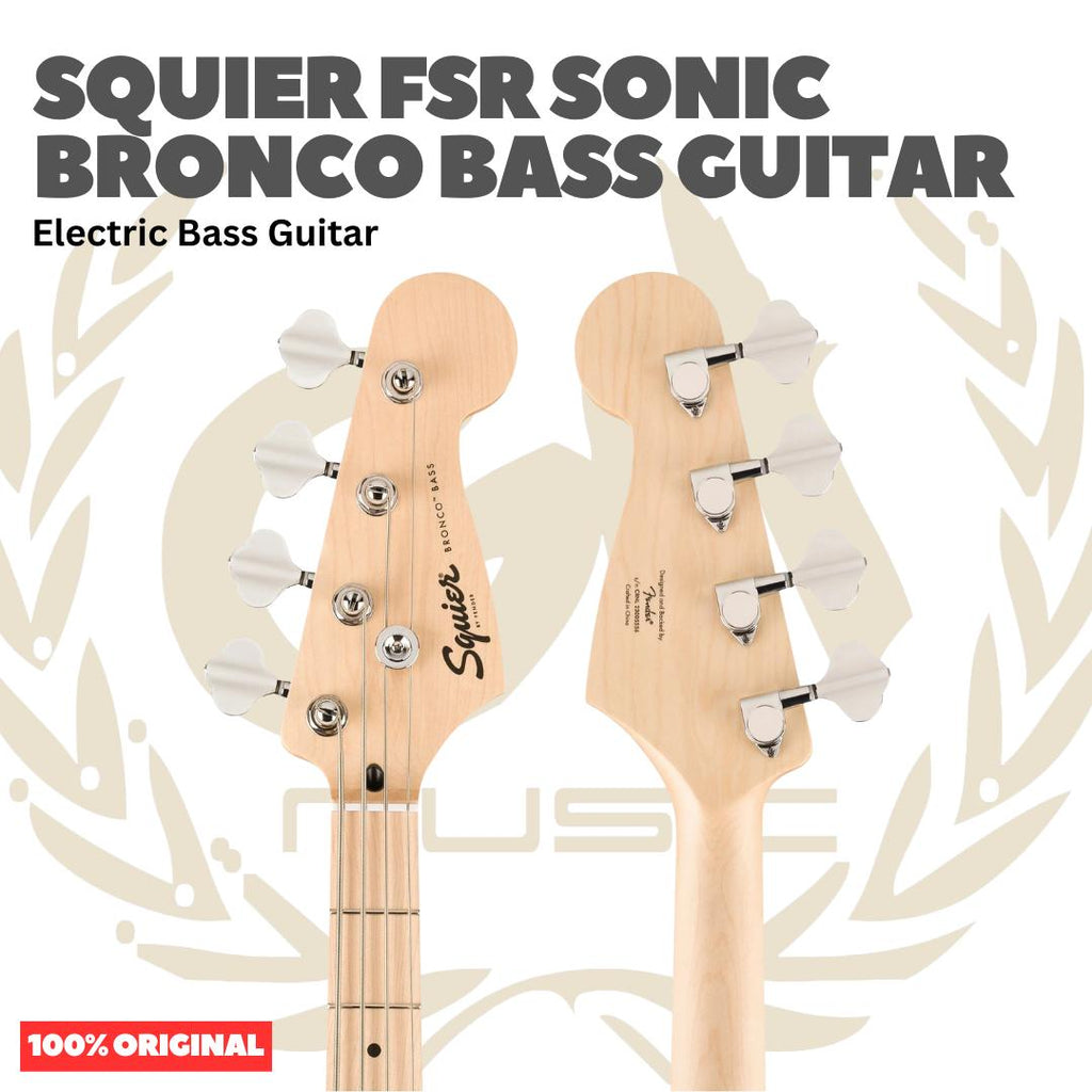 Squier FSR Sonic Bronco Bass Guitar - Bass Listrik Gitar Bass Elektrik Short Scale Original Asli