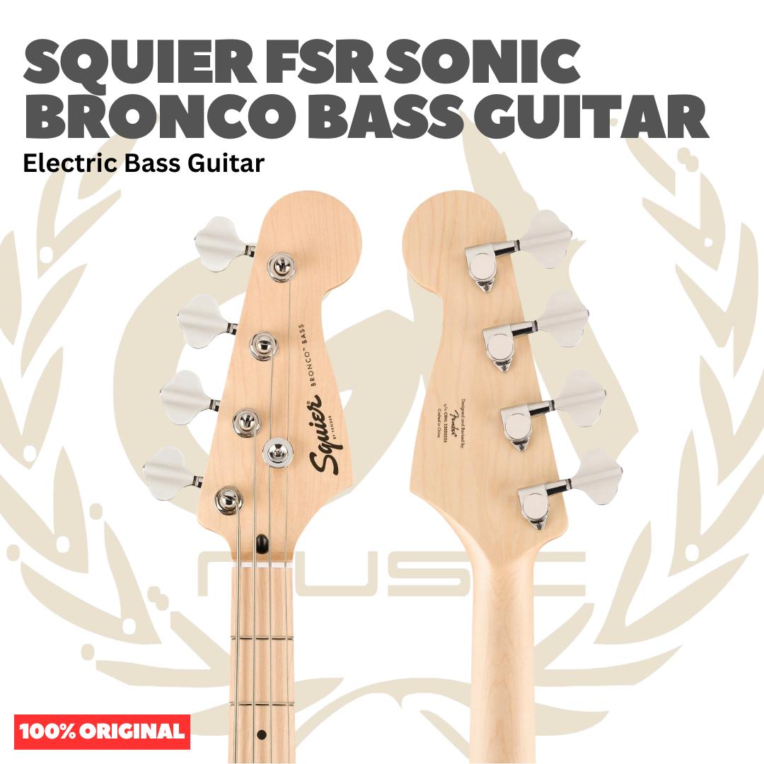 Squier FSR Sonic Bronco Bass Guitar - Bass Listrik Gitar Bass Elektrik Short Scale Original Asli