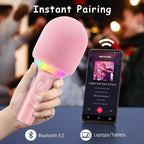 FIFINE E2 Karaoke Microphone Bluetooth Wireless Mic Speaker