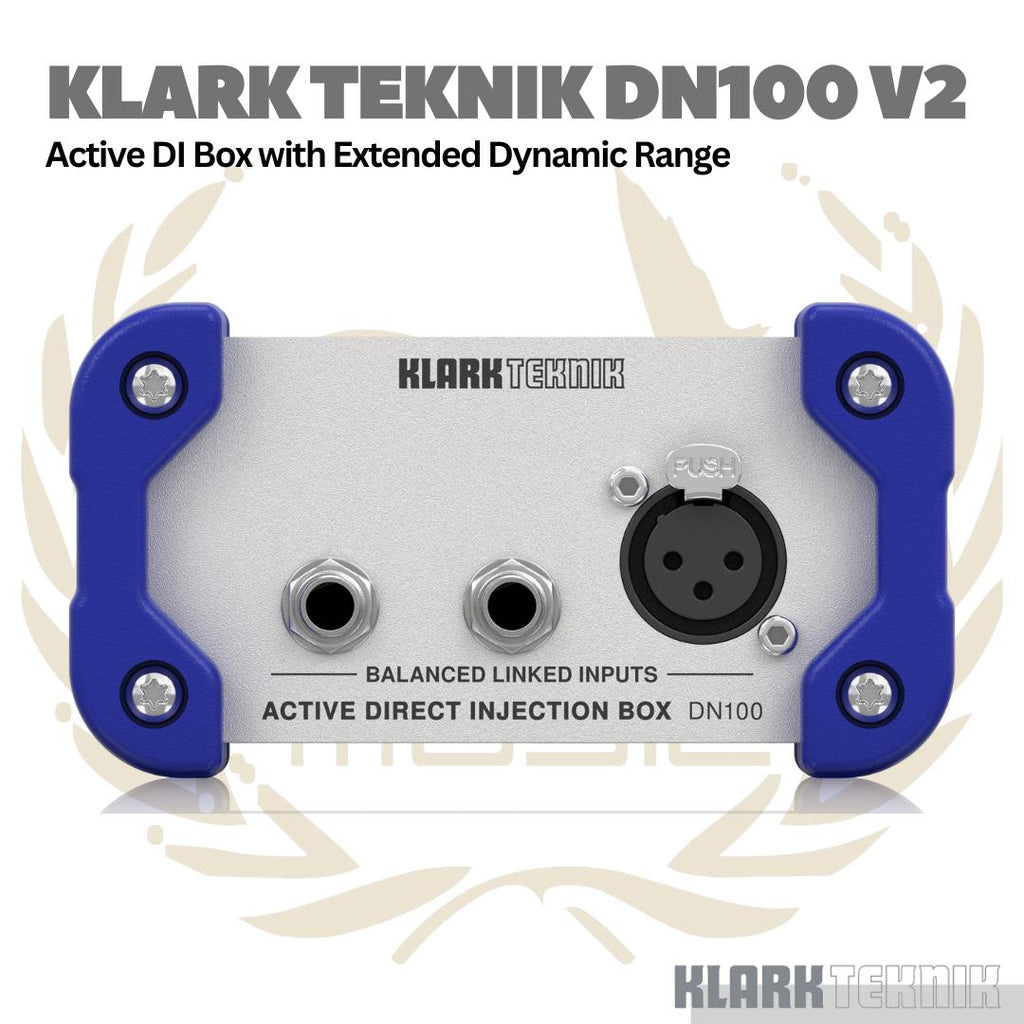 Klark Teknik DN100 V2 Active DI Box With Extended Dynamic Range