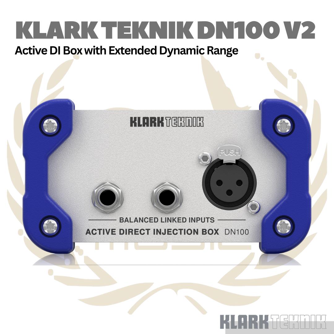 Klark Teknik DN100 V2 Active DI Box With Extended Dynamic Range