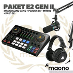 PAKET MAONO E2 GEN 2 - AME2 Gen II - 1  MIC PLUS MH601 - Podcast, Streaming, Recording